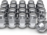 White Knight Chrome M12x1.50 Bulge Acorn Lug Nut, 20 Count